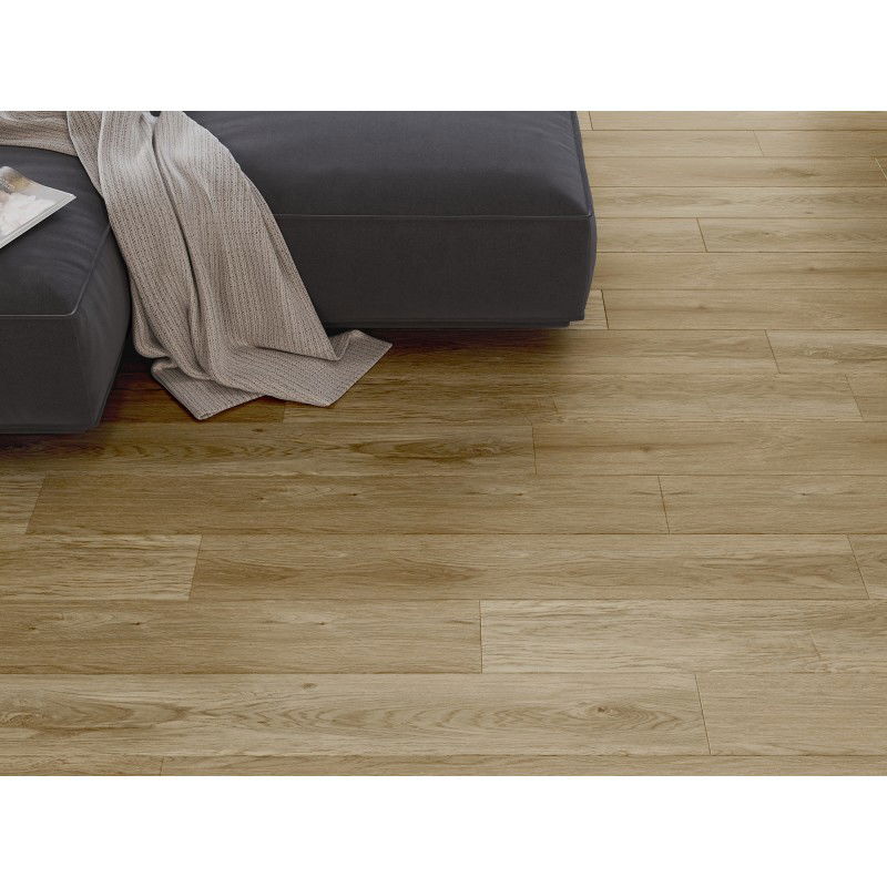 Mexen Manhattan vinilinės plokštės 1240 x 182 mm SPC 6,5 mm, IXPE pagrindas 1,5 mm, 4 V-Fuga, Ąžuolas