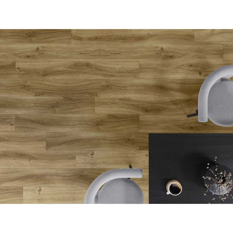 Mexen Amsterdam vinilinės plokštės 1240 x 182 mm SPC 6,5 mm, IXPE pagrindas 1,5 mm, 4 V-Griovelis, Ąžuolas