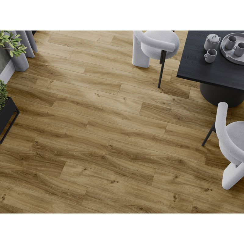 Mexen Amsterdam vinilinės plokštės 1240 x 182 mm SPC 6,5 mm, IXPE pagrindas 1,5 mm, 4 V-Griovelis, Ąžuolas