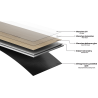 Mexen Cortland vinilo plokštės 1240 x 182 mm SPC 6,5 mm, IXPE 1,5 mm, 4 V-Viršus, Ąžuolas - F1008-1240-182-505-4V1-01