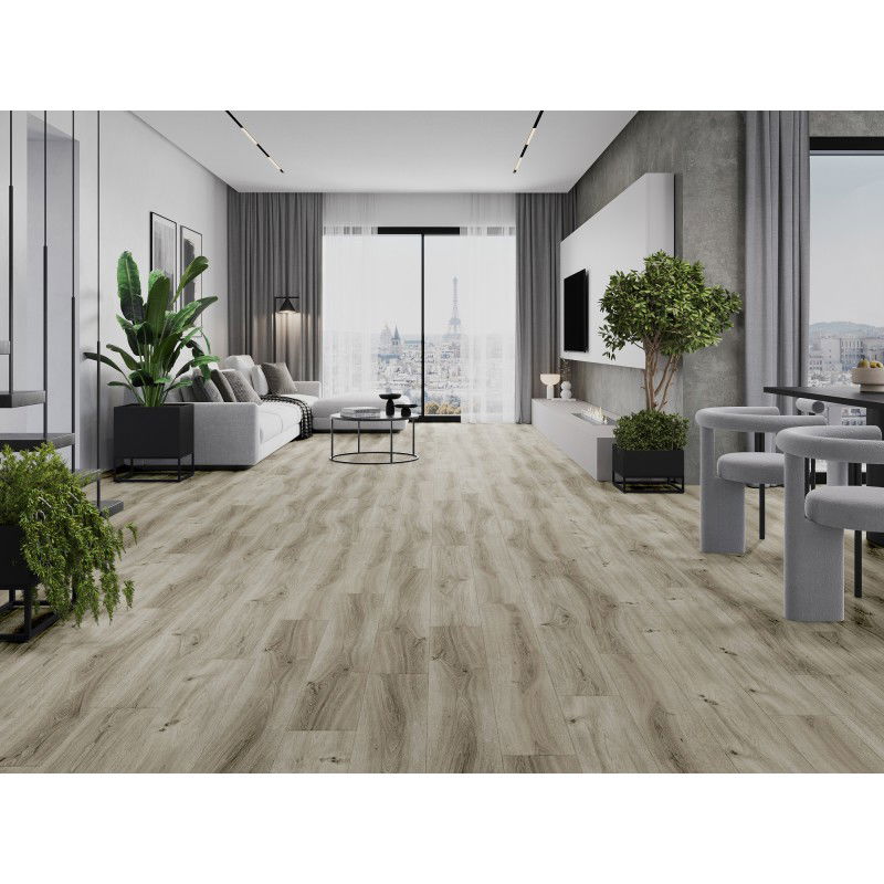 Mexen Richmond vinilinės plokštės 1240 x 182 mm SPC 6,5 mm, IXPE paklotas 1,5 mm, 4 V-Fuga, Ąžuolas