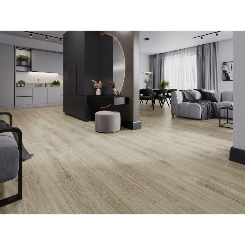 Mexen Madison vinilinės plokštės 1240 x 182 mm SPC 6,5 mm, IXPE 1,5 mm pagrindas, 4 V-fuga, ąžuolas