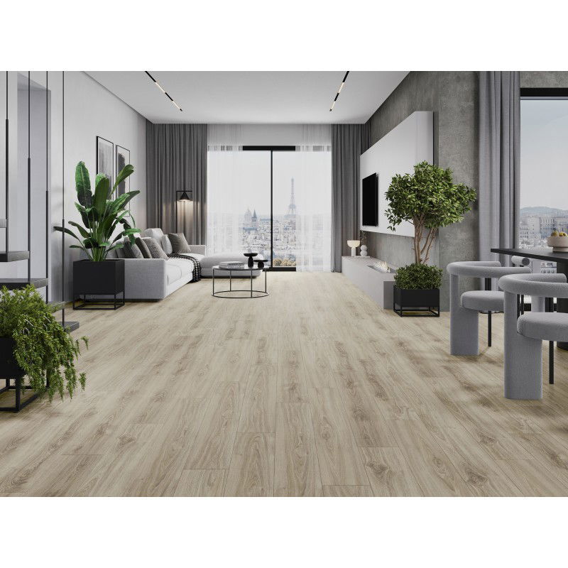 Mexen Madison vinilinės plokštės 1240 x 182 mm SPC 6,5 mm, IXPE 1,5 mm pagrindas, 4 V-fuga, ąžuolas