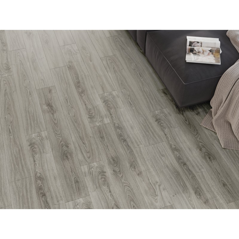 Mexen Silver Creek vinilinės plokštės 1240 x 182 mm SPC 6,5 mm, IXPE 1,5 mm pagrindas, 4 V-fuga, Ąžuolas