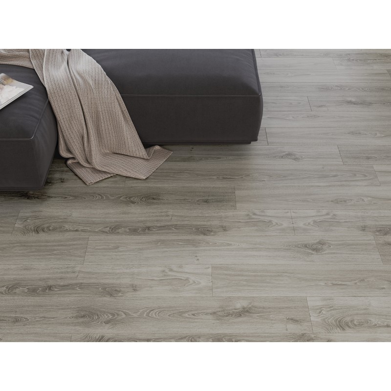 Mexen Silver Creek vinilinės plokštės 1240 x 182 mm SPC 6,5 mm, IXPE 1,5 mm pagrindas, 4 V-fuga, Ąžuolas