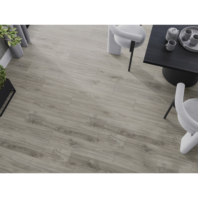 Mexen Silver Creek vinilinės plokštės 1240 x 182 mm SPC 6,5 mm, IXPE 1,5 mm pagrindas, 4 V-fuga, Ąžuolas