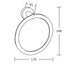 Mexen Tiber rankšluosčių laikiklis, juodas - 7050532-70