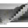 Mexen Kioto Walk-in dušo siena 110 x 200 cm, veidrodis 8 mm, šlifuota auksinė - 800-110-101-55-50