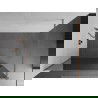 Mexen Kioto walk-in dušo siena 140 x 200 cm, 8 mm veidrodis, šlifuota varis - 800-140-101-65-50