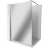 Mexen Kioto prūsų plokštuma Walk-in 80 x 200 cm, veidrodis 8 mm, ginklų pilka šlifuota - 800-080-101-66-50