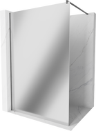 Mexen Kioto Walk-in dušo sienelė 140 x 200 cm, veidrodis 8 mm, gun gray šlifuota - 800-140-101-66-50