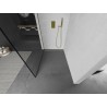Mexen Kioto dušo pertvara Walk-in 70 x 200 cm, juodas rėmas 8 mm, aukso šlifuotas - 800-070-101-55-70