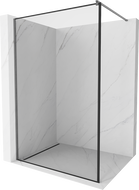 Mexen Kioto walk-in dušo sienelė 120 x 200 cm, juodas raštas 8 mm, šlifuotas gun gray - 800-120-101-66-70
