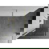 Mexen Kioto dušo siena Walk-in 90 x 200 cm, juodas raštas 8 mm, auksinė šlifavimo - 800-090-101-55-77
