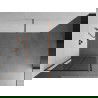 Mexen Kioto dušo sienelė Walk-in 70 x 200 cm, juodas raštas 8 mm, šlifuota vario - 800-070-101-65-77