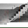 Mexen Kioto walk-in dušo siena 120 x 200 cm, juodas modelis 8 mm, išlyginimas - 800-120-101-65-77