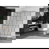 Mexen Kioto dušo sienelė Walk-in 80 x 200 cm, juoda textura 8 mm, šlifuotas nikelis - 800-080-101-97-78