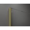 Mexen Kioto dušo pertvara Walk-in 70 x 200 cm, juodas rėmas 8 mm, aukso šlifuotas - 800-070-101-55-70