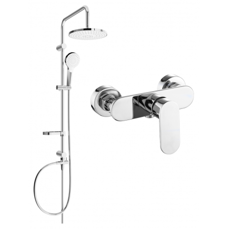 Mexen Erik deno dušo komplektas su lietaus dušu ir Milo dušo maišytuvu, chromas - 71340205-00