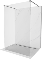 Mexen Kioto laisvai stovinti dušo pertvara 170 x 200 cm, permatomas 8 mm, šlifuotas ginkluotas pilkas - 800-170-002-66-00
