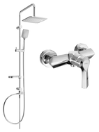 Mexen Sven išorinio montavimo dušo komplektas su lietaus dušu ir Sabre dušo maišytuvu, chromas - 72140262-00
