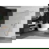 Mexen Kioto voni 115 x 200 cm, skaidrus 8 mm, šlifuotas nikelis - 800-115-002-97-00