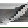 Mexen Kioto dušo siena Walk-in 110 x 200 cm, balta raštas 8 mm, šlifuota varis - 800-110-101-65-85