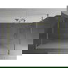 Mexen Kioto laisvai stovianti dušo siena 120 x 200 cm, matinė 8 mm, šlifuota auksinė - 800-120-002-55-30