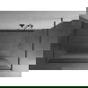 Mexen Kioto laisvai pastatoma dušo siena 130 x 200 cm, skaidri/matinė 8 mm, šaudymo pilka šlifuota - 800-130-002-66-35