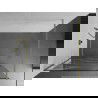 Mexen Kioto dušo sienelė Walk-in 100 x 200 cm, baltas raštas 8 mm, auksu šlifuota - 800-100-101-55-97