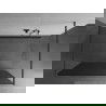 Mexen Kioto laisvai pastatoma dušo siena 120 x 200 cm, grafitas 8 mm, gun gray šlifuota - 800-120-002-66-40