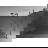 Mexen Kioto laisva dušo siena 140 x 200 cm, juodas raštas 8 mm, gun gray šlifuota - 800-140-002-66-70
