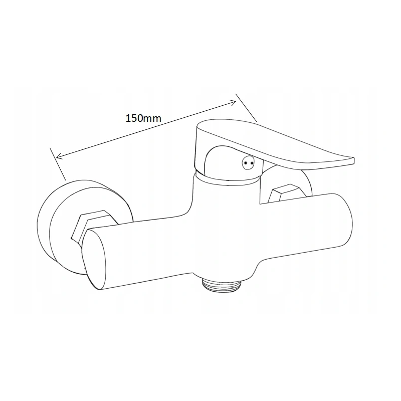 Mexen Erik antstuminis dušo komplektas su lietaus sistema ir dušo maišytuvu Pecos, chromas - 72740205-00