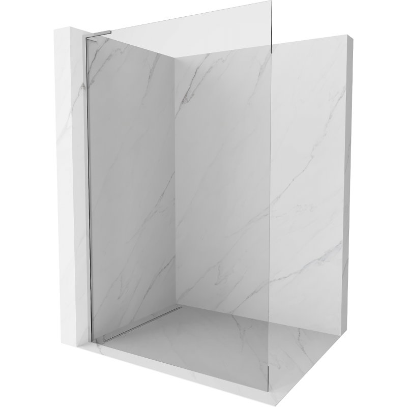 Mexen Kioto L Įėjimo į dušą siena Walk-in 60 x 200 cm, skaidrus, chromas - 800-060-103-01-00