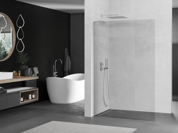 Mexen Kioto L dušo sienelė Walk-in 100 x 200 cm, skaidri, chromas - 800-100-103-01-00