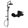 Mexen Pecos Erik išorinis dušo komplektas su dušo galvute ir maišytuvu, juoda - 72740205-70