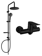 Mexen Pecos Erik išorinis dušo komplektas su dušo galvute ir maišytuvu, juoda - 72740205-70