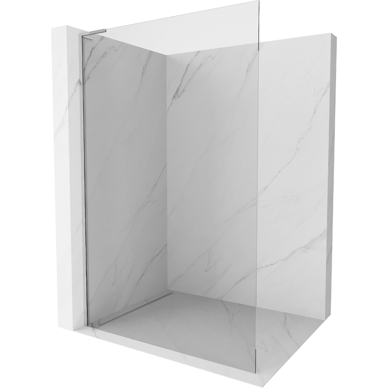 Mexen Kioto L dušo stiklas Walk-in 120 x 200 cm, skaidrus, chromas - 800-120-103-01-00