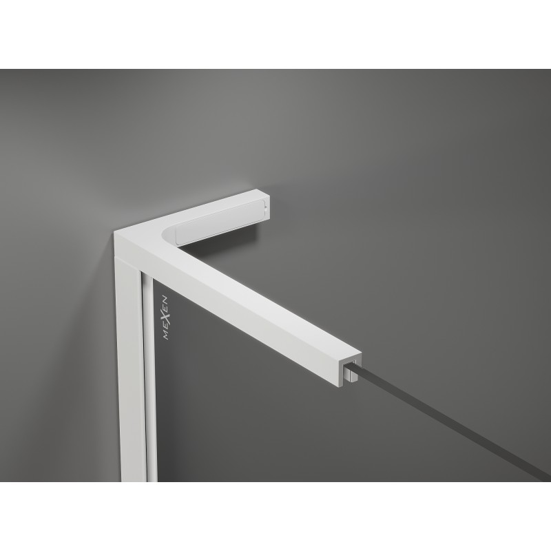 Mexen Kioto L dušo sienelė Walk-in 70 x 200 cm, skaidri, balta - 800-070-103-20-00