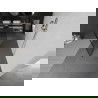 Mexen Kioto laisvai pastatoma dušo siena 110 x 200 cm, juodas modelis 8 mm, satinė nikelio danga - 800-110-002-97-77