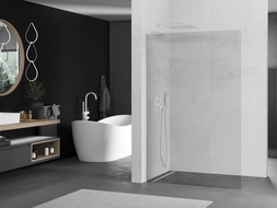Mexen Kioto L dušo siena Walk-in 90 x 200 cm, skaidri, balta - 800-090-103-20-00