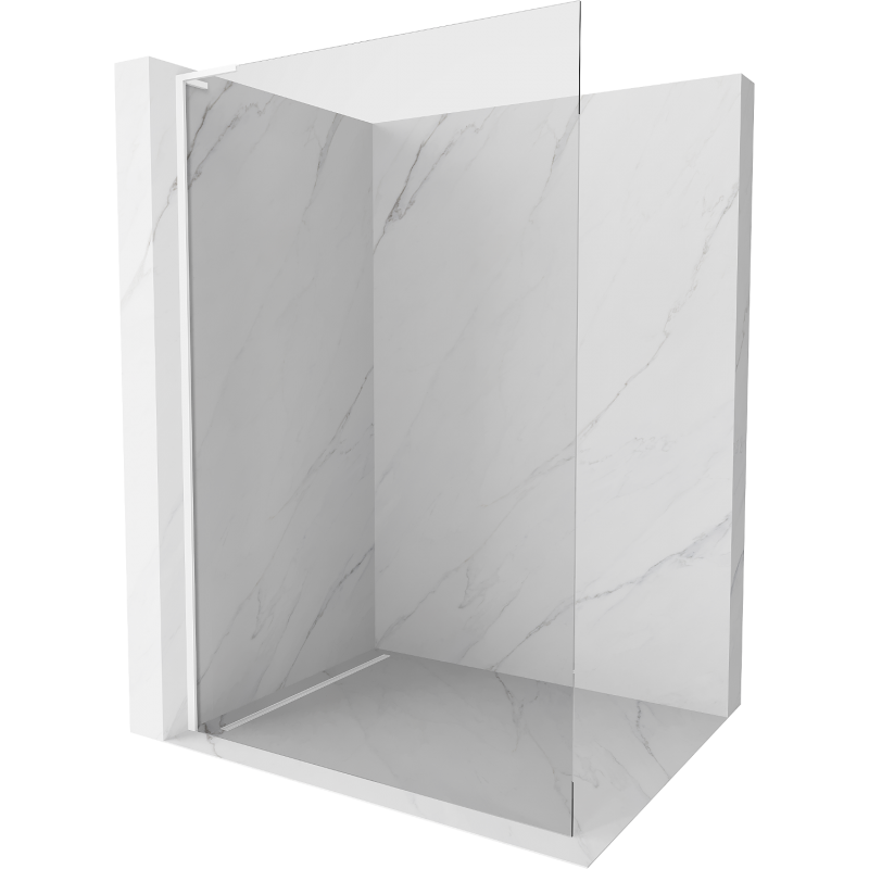 Mexen Kioto L Walk-in dušo siena 95 x 200 cm, skaidri, balta - 800-095-103-20-00