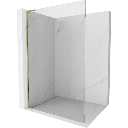 Mexen Kioto L Walk-in dušo sienelė 65 x 200 cm, skaidrus, auksinis - 800-065-103-50-00