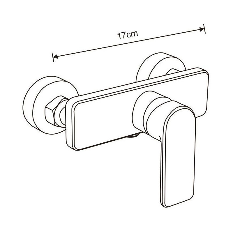 Mexen Carl išorinis dušo komplektas su lietaus dušu ir Cetus dušo maišytuvu, chromuotas - 744340240-00