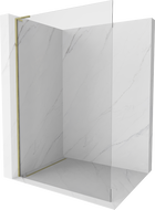 Mexen Kioto L Walk-in dušo siena 70 x 200 cm, skaidri, auksinė - 800-070-103-50-00
