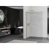 Mexen Kioto L Walk-in dušo pertvara 120 x 200 cm, skaidri, auksinės tekstūros - 800-120-103-55-00