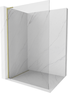Mexen Kioto L Walk-in dušo pertvara 120 x 200 cm, skaidri, auksinės tekstūros - 800-120-103-55-00