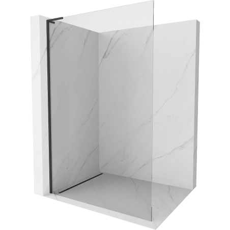 Mexen Kioto L Walk-in dušo siena 85 x 200 cm, skaidri, juoda - 800-085-103-70-00