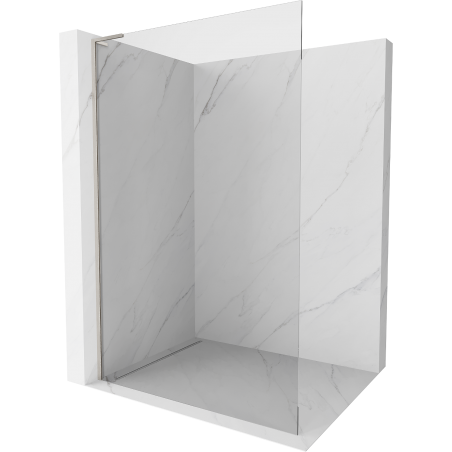 Mexen Kioto L Walk-in dušo siena 90 x 200 cm, skaidrus, šepečiu šlifuota nikelis - 800-090-103-97-00