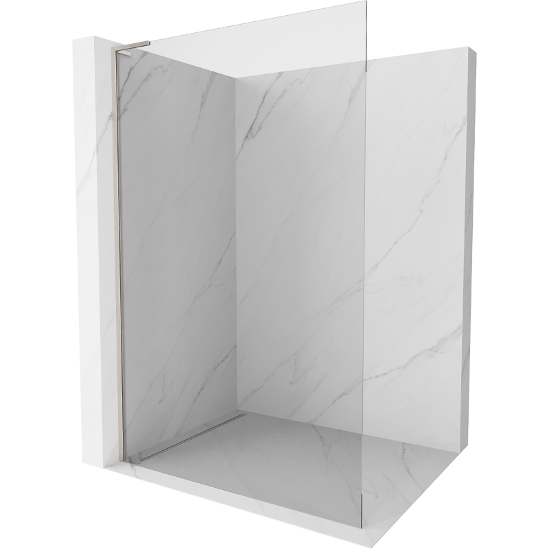 Mexen Kioto L dušo sienelė Walk-in 100 x 200 cm, skaidri, šlifuotas nikelis - 800-100-103-97-00